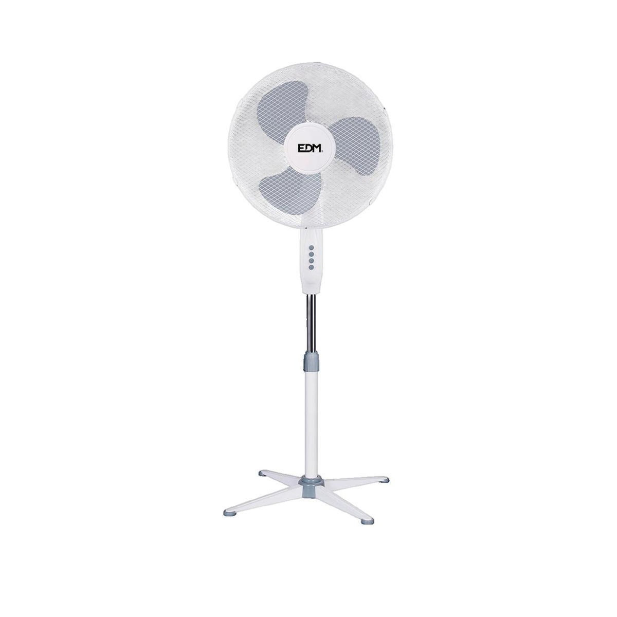 EDM Ventilateur sur pied EDM 45W blanc