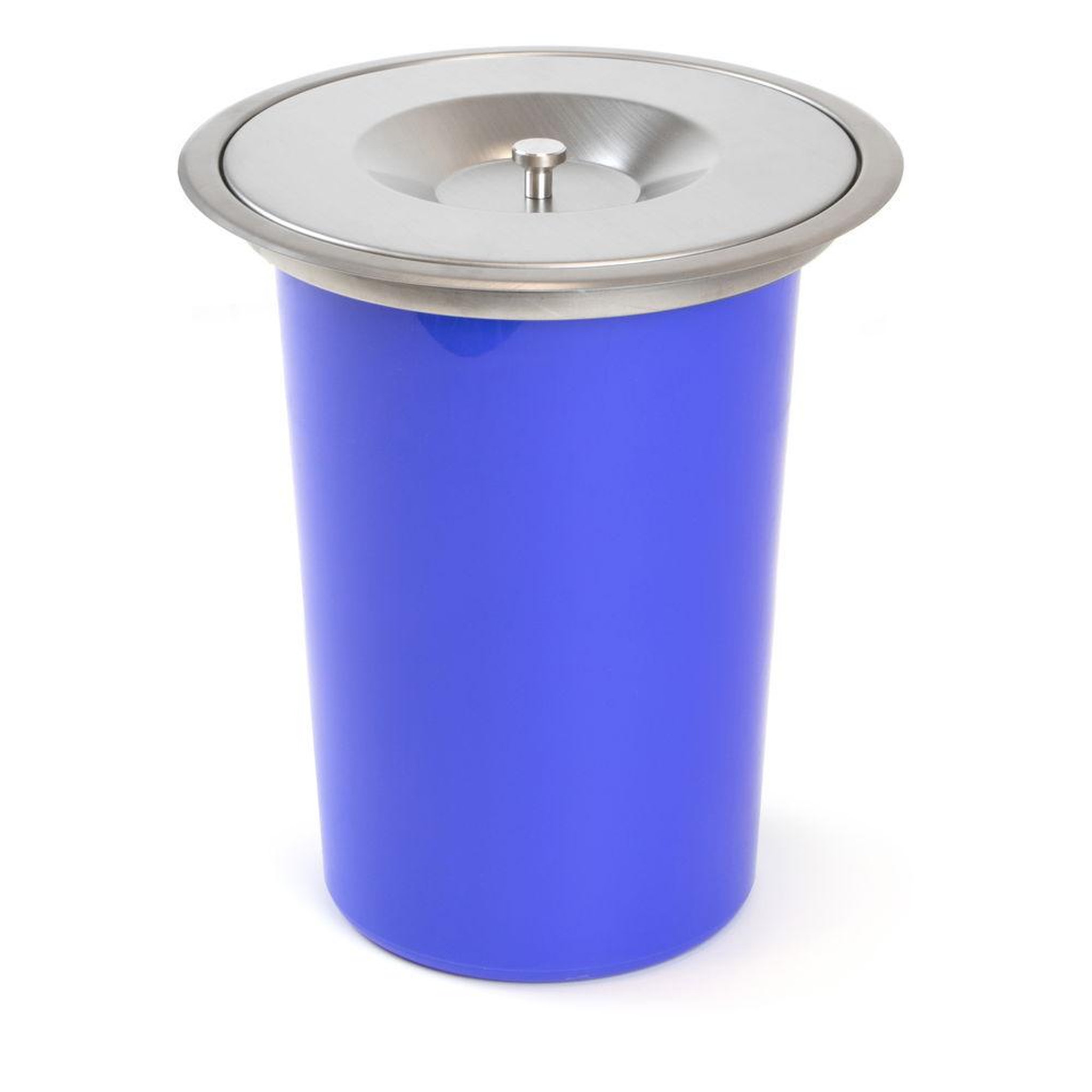 EMUCA SRL Poubelle encastrable Recycle pour plan de travail de cuisine, 8 Litres, Acier inoxydable