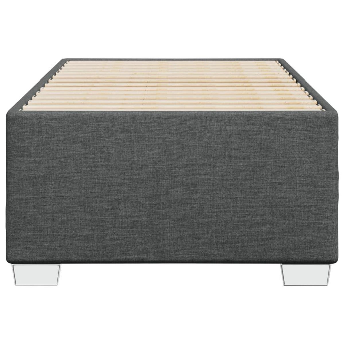 VIDAXL Cadre de lit sans matelas gris fonce 100x200 cm tissu