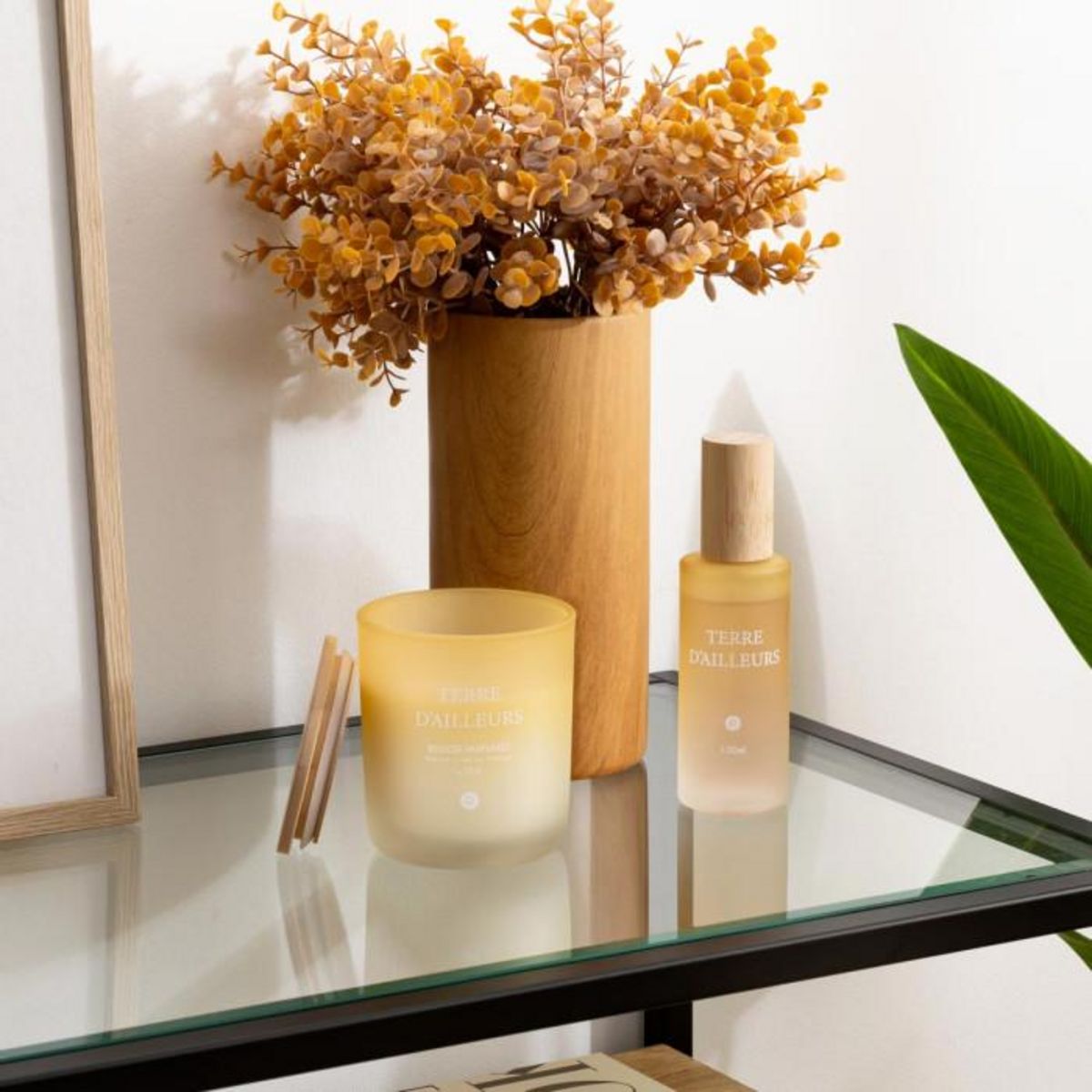 ATMOSPHERA Bougie Parfumée en Verre  Sana  255g Terre d'Ailleurs