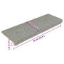 Voir la diapositive 6 : VIDAXL Tapis d'escalier autocollants 15 pcs 65x21x4 cm Gris