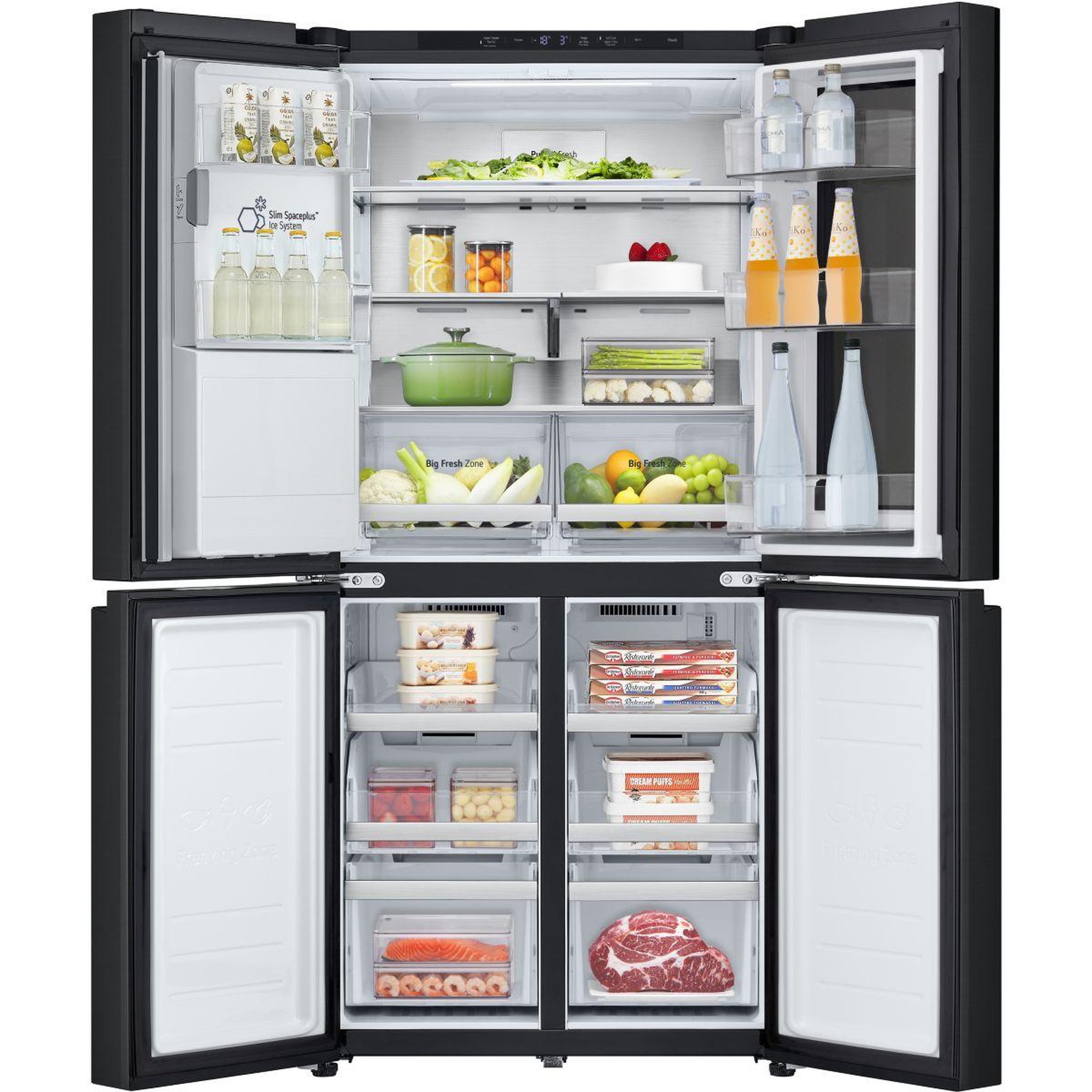 Voir la diapositive 4 : LG Réfrigérateur multi portes gmg860epbe
