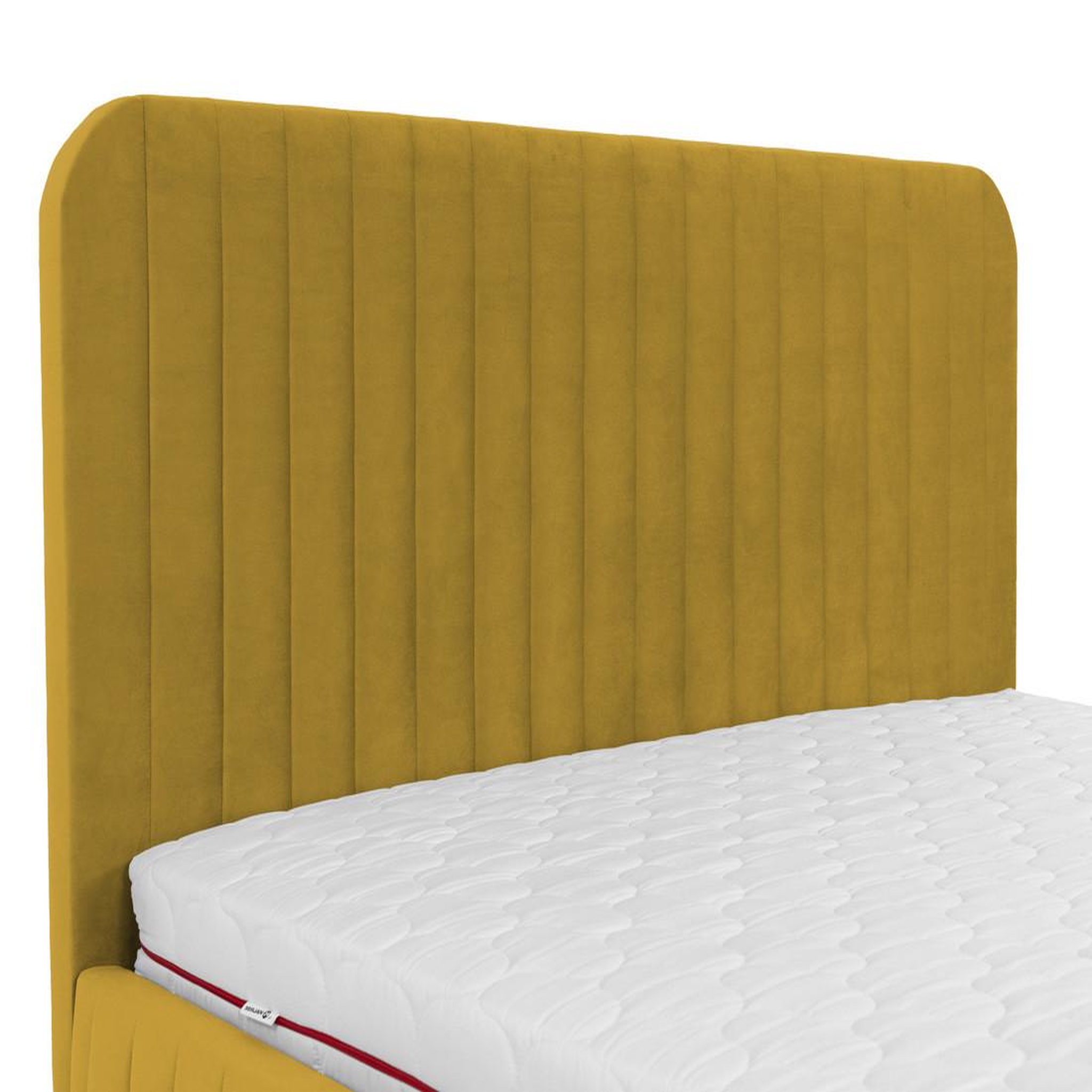 Voir la diapositive 3 : BEST MOBILIER Stuart - lit coffre - 180x200 cm - sommier inclus - en velours