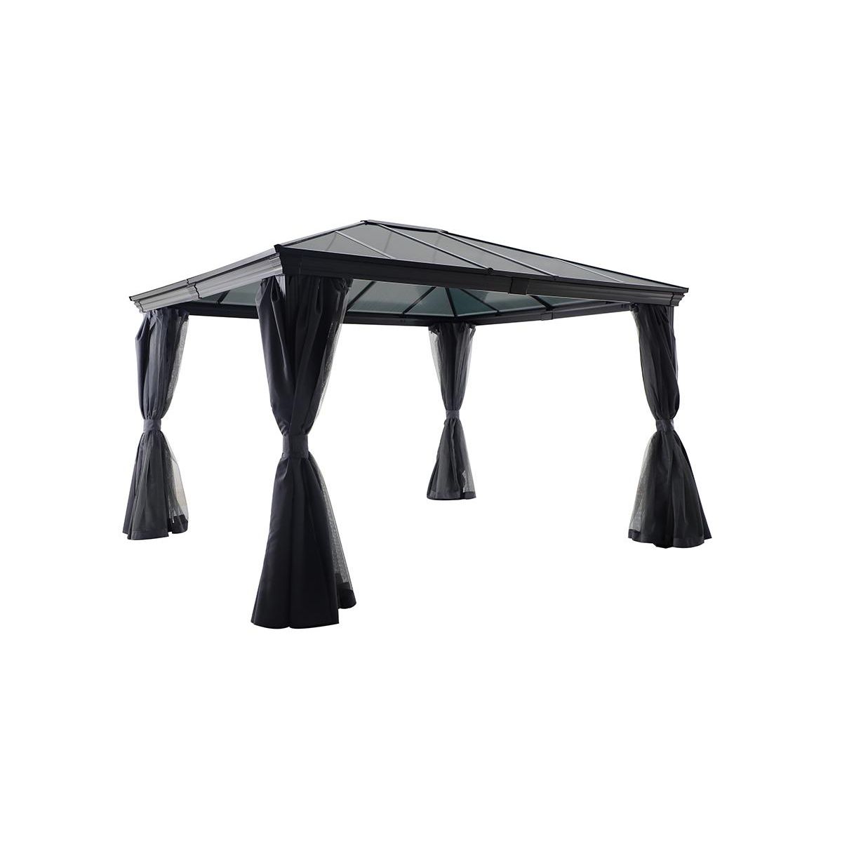 HESPERIDE Tonnelle de jardin en aluminium Belize - 3 x 3,6 m - Hespéride