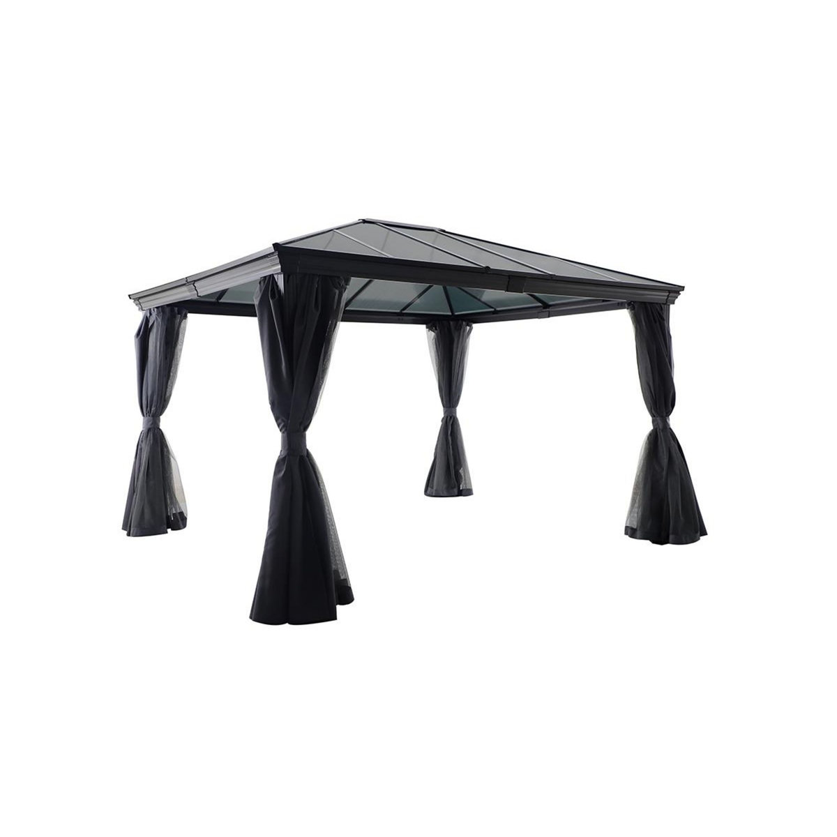 HESPERIDE Tonnelle de jardin en aluminium Belize - 3 x 3,6 m - Hespéride