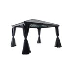 HESPERIDE Tonnelle de jardin en aluminium Belize - 3 x 3,6 m - Hespéride