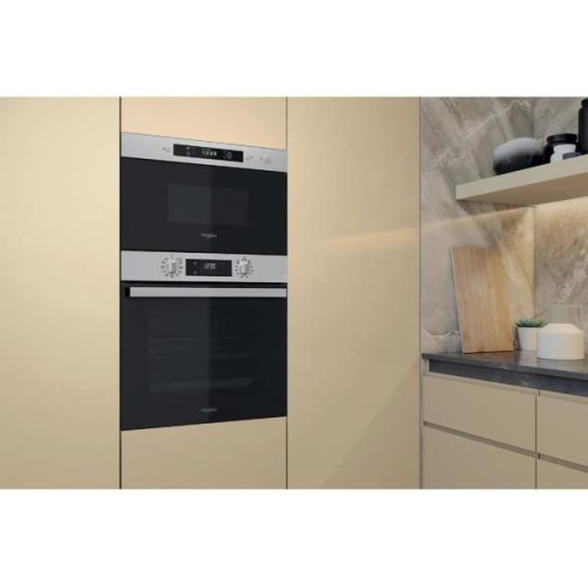 Voir la diapositive 4 : Whirlpool Micro-ondes solo 22l 1300w encastrable noir - MBNA900X