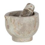 Paris Prix Mortier & Pilon en Marbre  Bali  12cm Beige