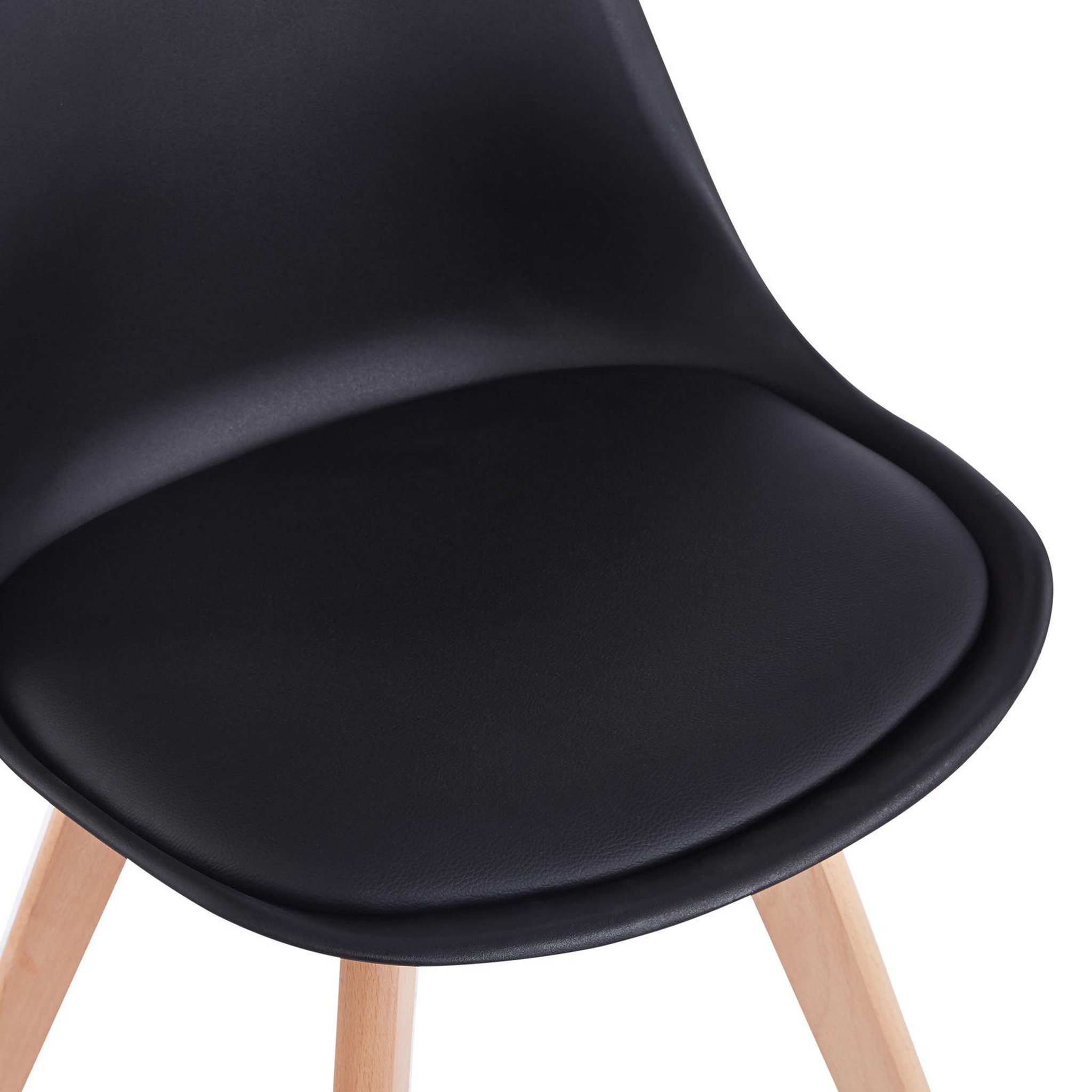 Voir la diapositive 4 : IDIMEX Lot de 4 chaises scandinaves abby, en synthétique
