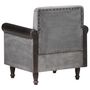 Voir la diapositive 4 : VIDAXL Chaise cabriolet noir cuir veritable et toile