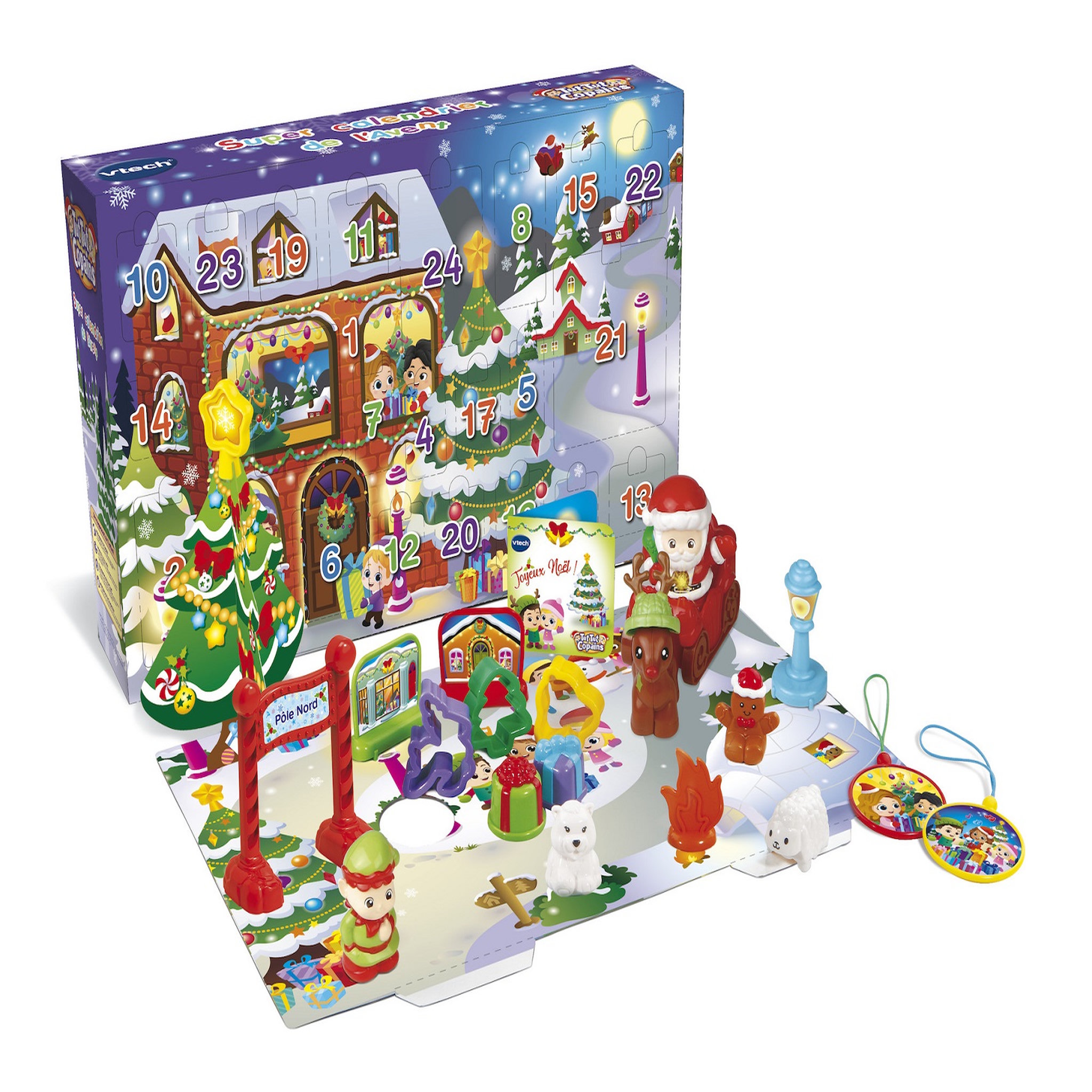 Voir la diapositive 1 : VTECH Super calendrier du Père Noël - Tut Tut Copain  