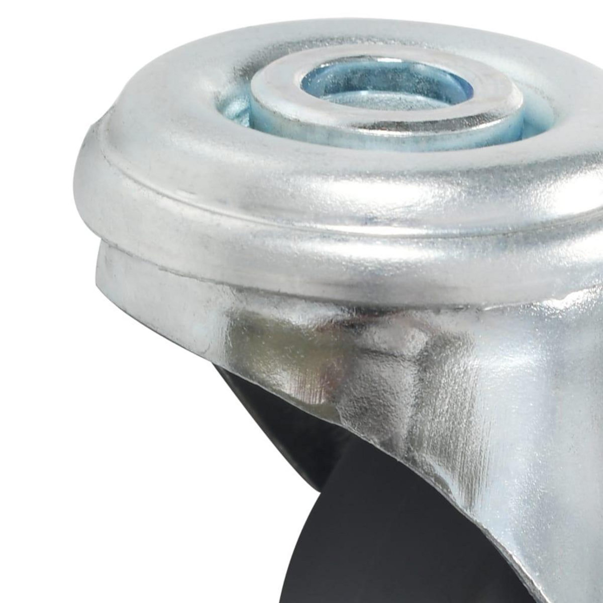 VIDAXL 4 pcs Roulettes pivotantes a trou de boulon 50 mm