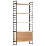 Voir la diapositive 4 : VIDAXL Bibliotheque a 4 niveaux 80x30x180 cm Bois de manguier massif