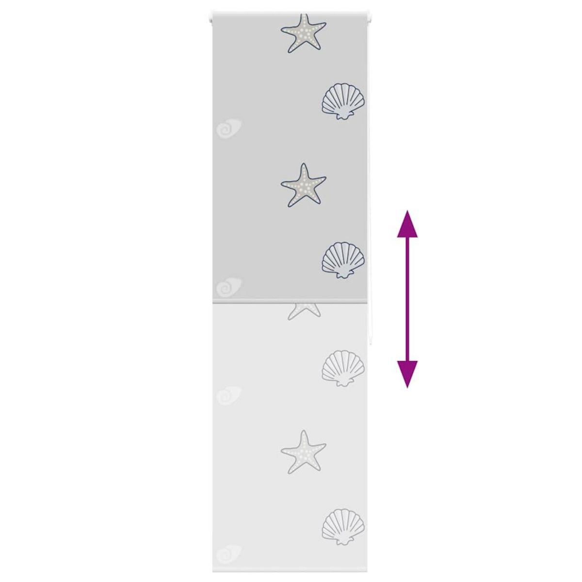 VIDAXL Store enrouleur de douche 70x240 cm largeur du tissu 66 cm