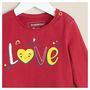 Voir la diapositive 4 : IN EXTENSO T-shirt manches longues bébé fille