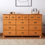Voir la diapositive 3 : IDIMEX Commode apothicaire COLMAR en pin massif, 12 tiroirs