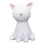 Voir la diapositive 2 : Paris Prix Lampe Veilleuse Enfant Led  Chat  19cm Blanc