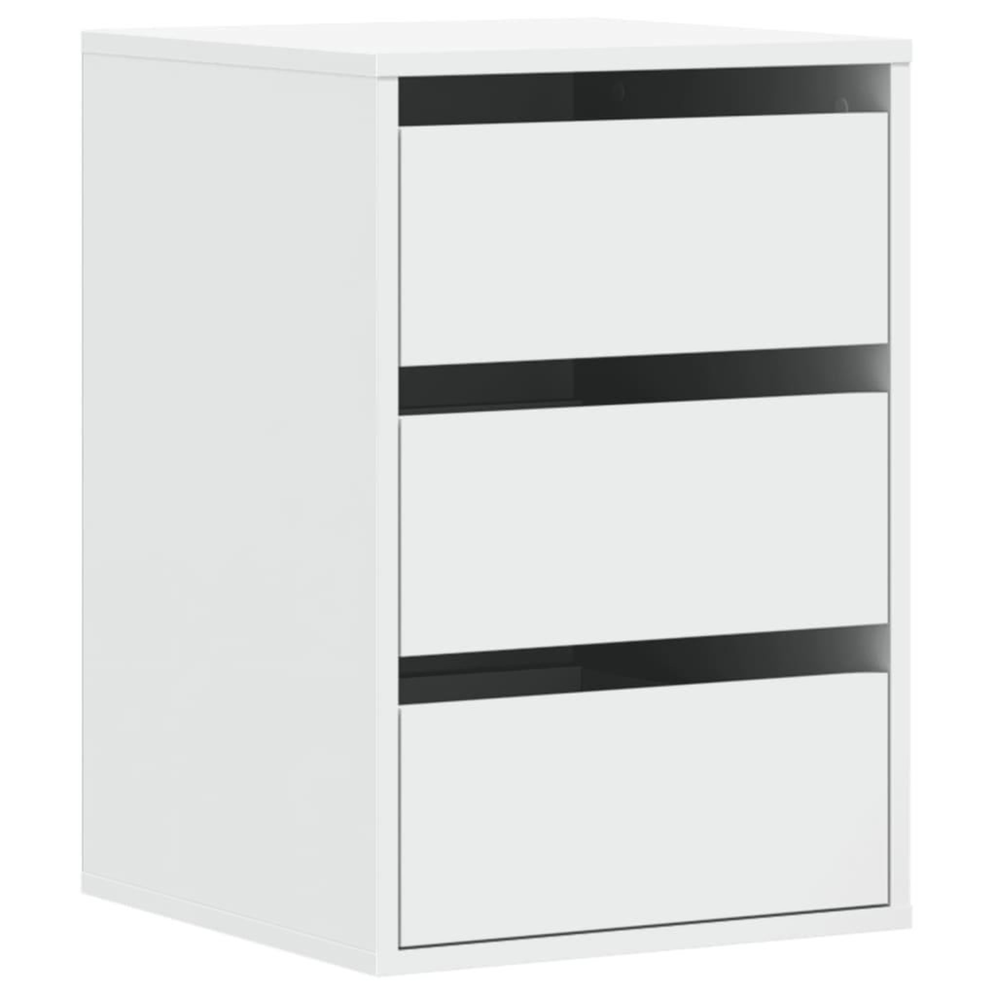 Voir la diapositive 2 : VIDAXL Commode d'angle blanc 40x41x58 cm bois d'ingenierie