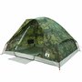 Voir la diapositive 4 : VIDAXL Tente de camping a dome 4 personnes camouflage impermeable