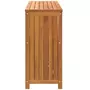 VIDAXL Table console de jardin 110x35x75 cm bois massif d'acacia