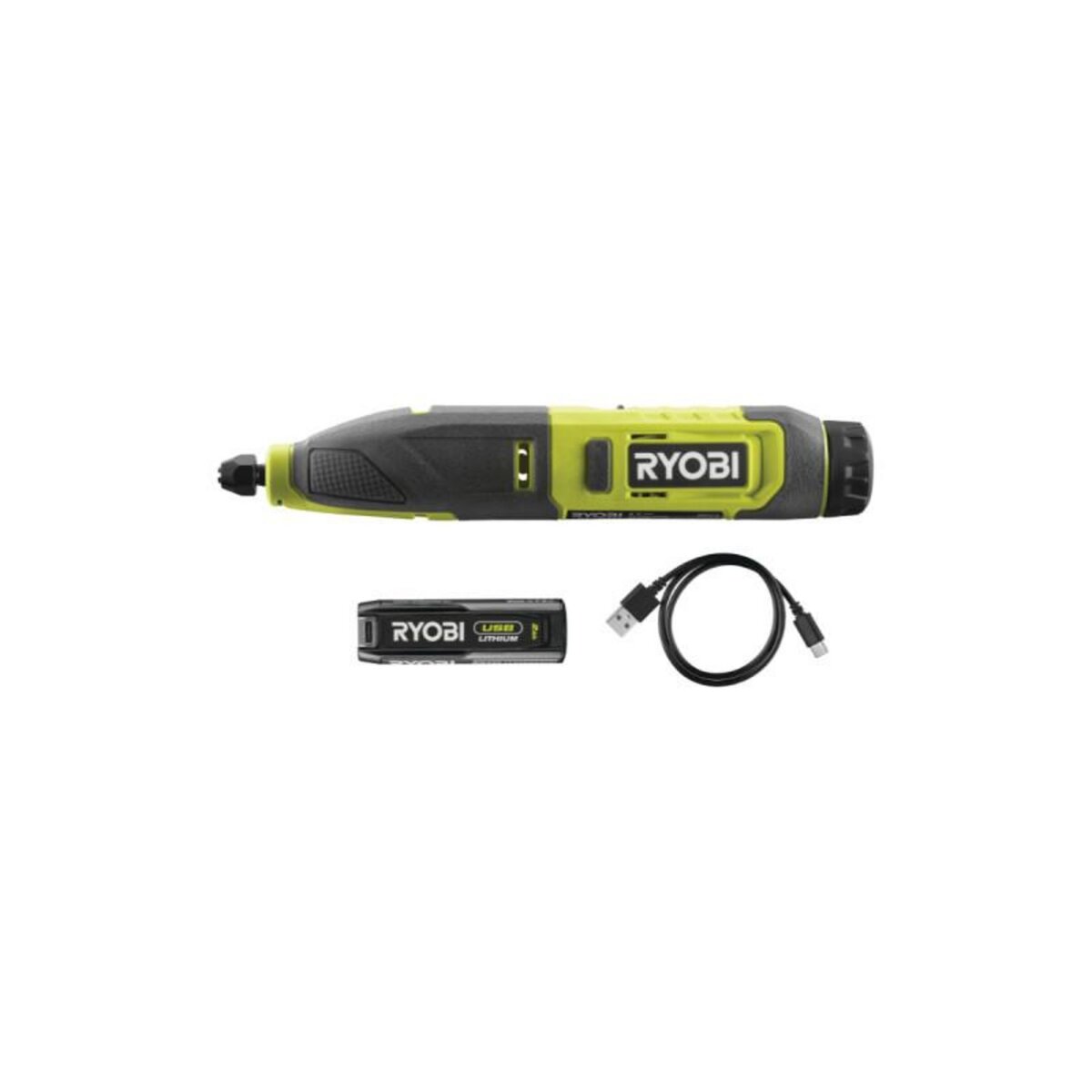 Ryobi Ciseaux à bois RYOBI RPC4-120G - 4V - 1 Batterie 2.0Ah - 1 Câble USB C