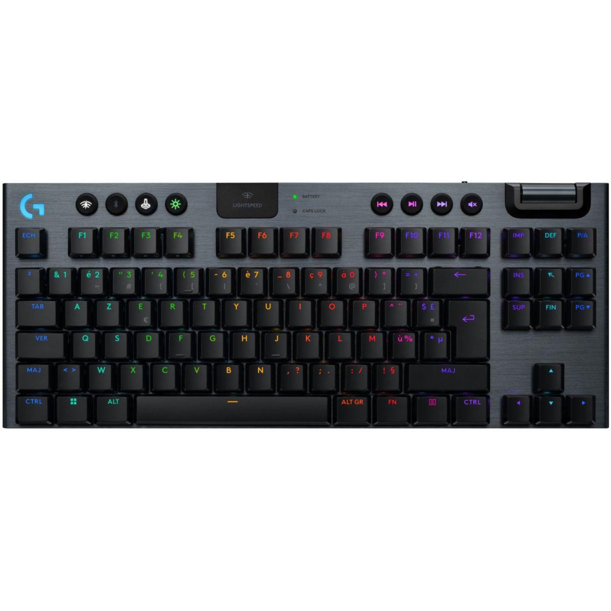 Logitech Clavier gamer sans fil G915 X Lightspeed TKL Clicky Noir