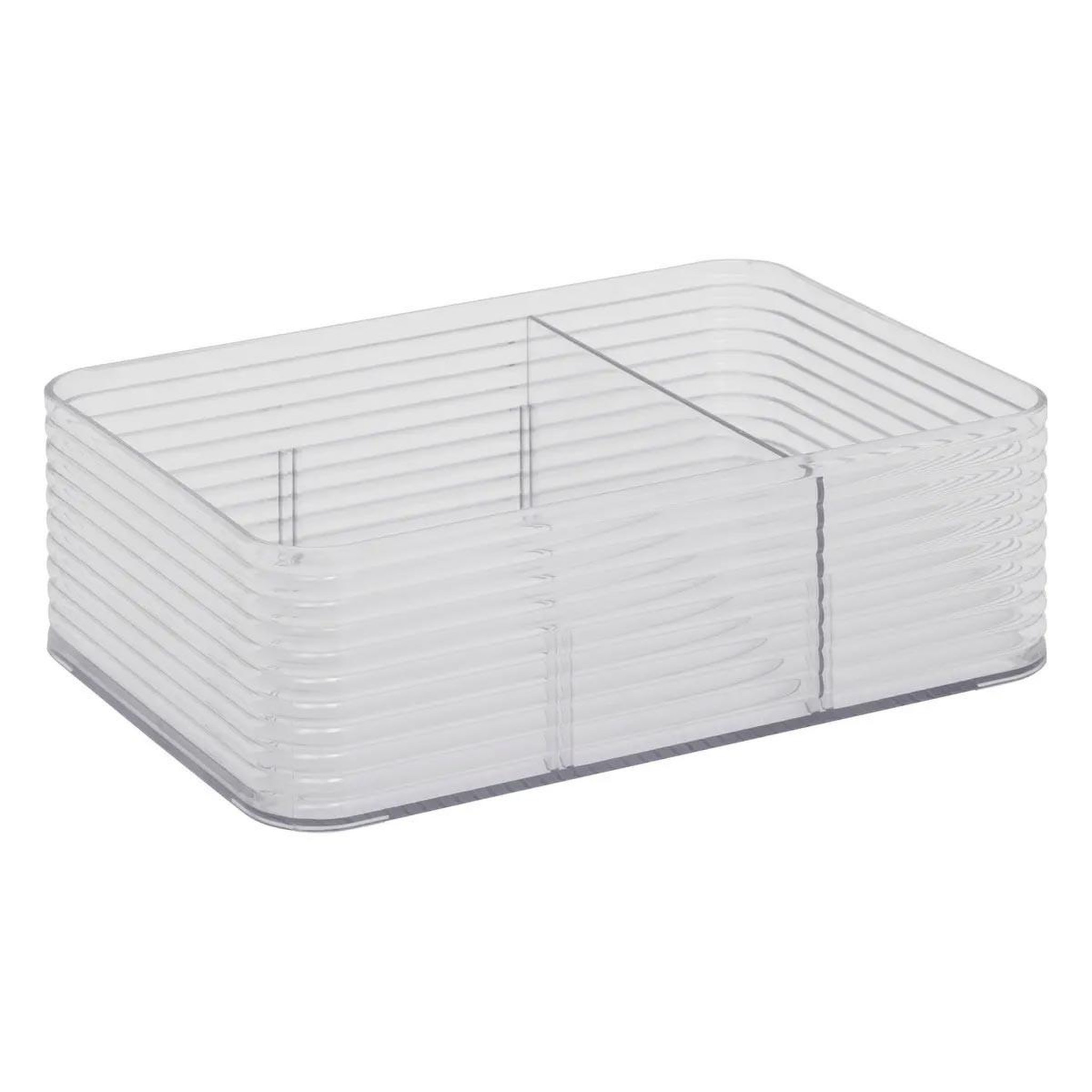 Voir la diapositive 4 : FIVE Boîte organiseur 3 compartiments  plastor  22cm transparent