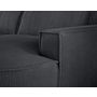 Voir la diapositive 5 : LISA DESIGN Spiaggia - canapé d'angle droit - forme arrondie - 5 places - en velours côtelé