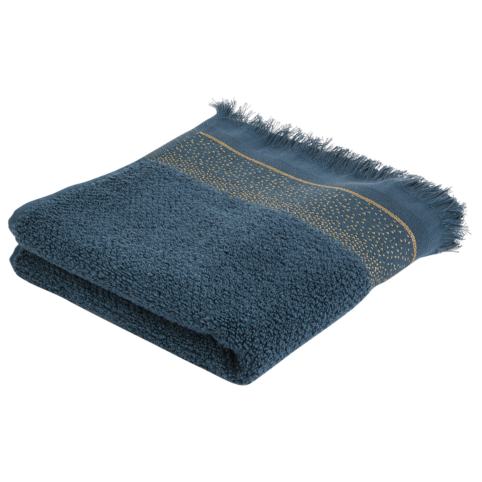 Voir la diapositive 1 : ACTUEL Serviette invité unie en coton qualité zéro twist 500 g/m²
