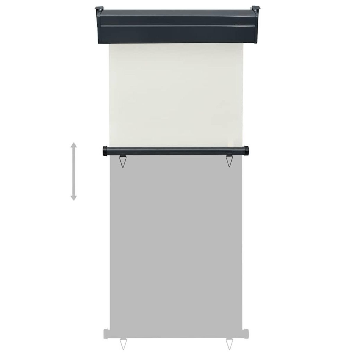 VIDAXL Auvent lateral de balcon 85x250 cm Creme