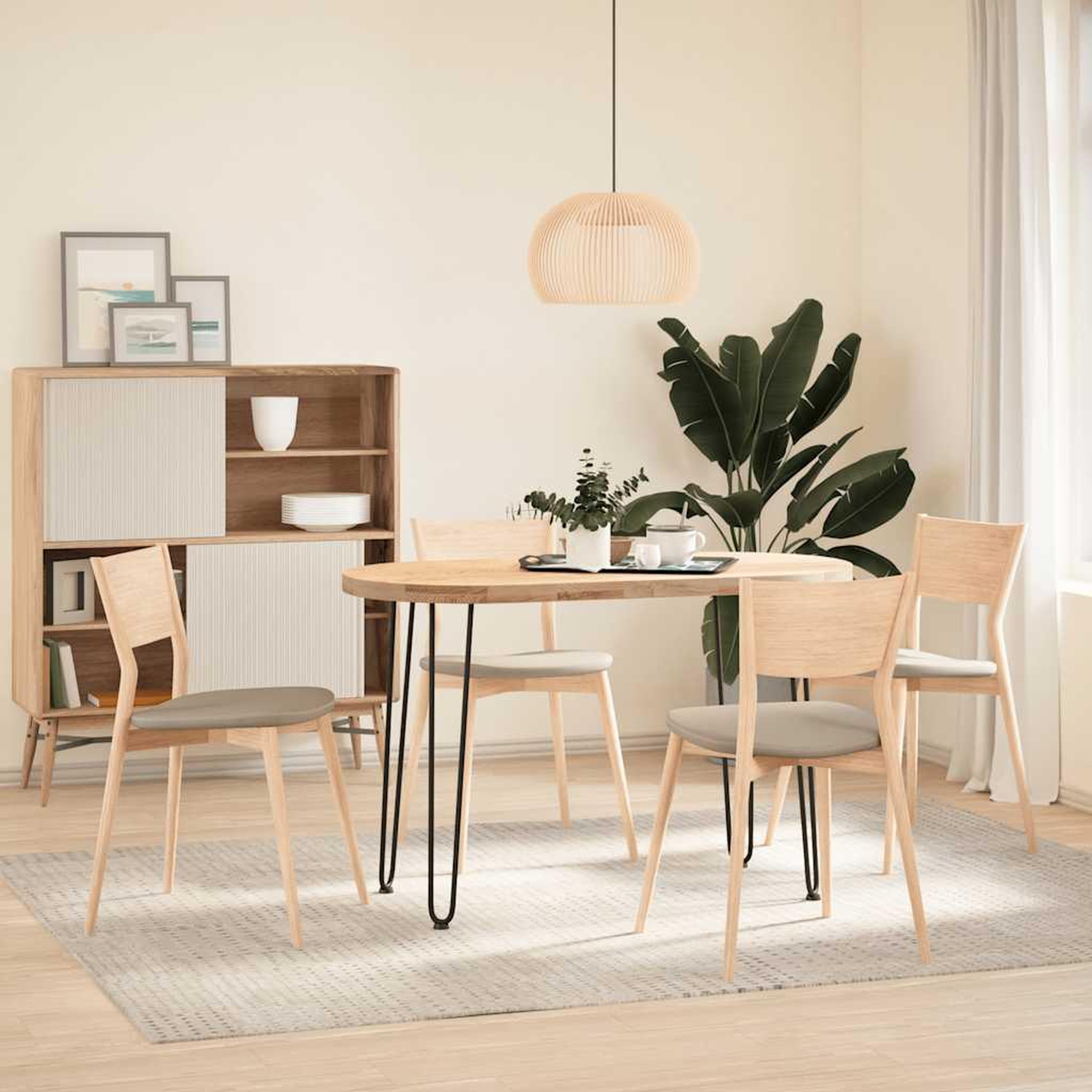 Voir la diapositive 3 : VIDAXL Pieds de table en forme d'epingle a cheveux 4 pcs noir 72 cm