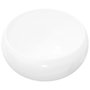 Voir la diapositive 2 : VIDAXL Lavabo ronde Ceramique Blanc 40 x 15 cm