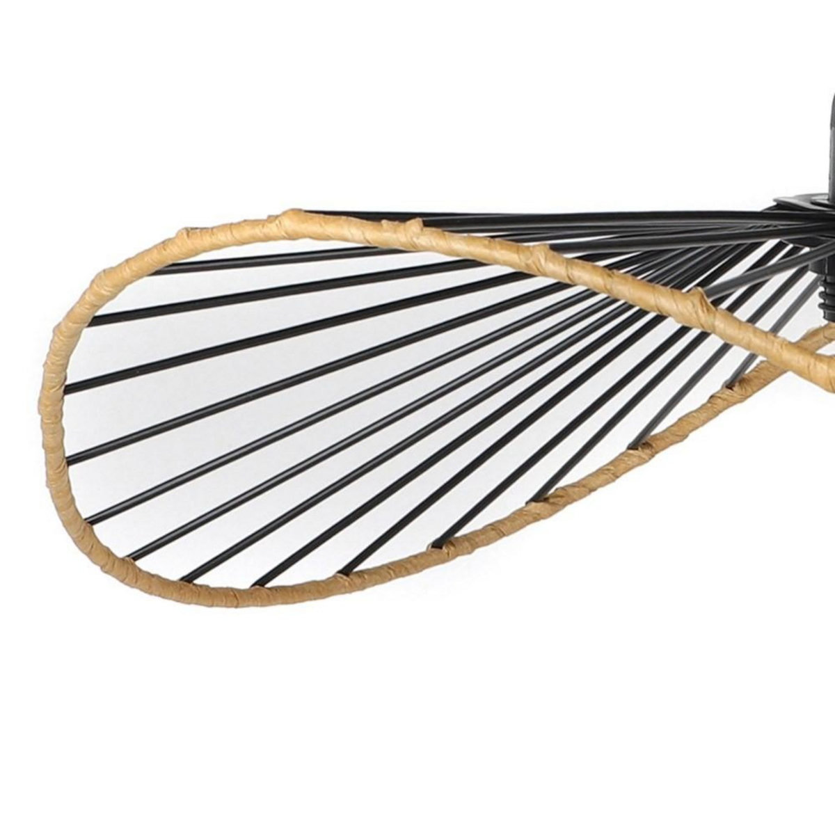 FORNORD Suspension en métal noir et corde D35