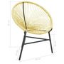 Voir la diapositive 6 : VIDAXL Chaise de jardin Acapulco Resine tressee Beige