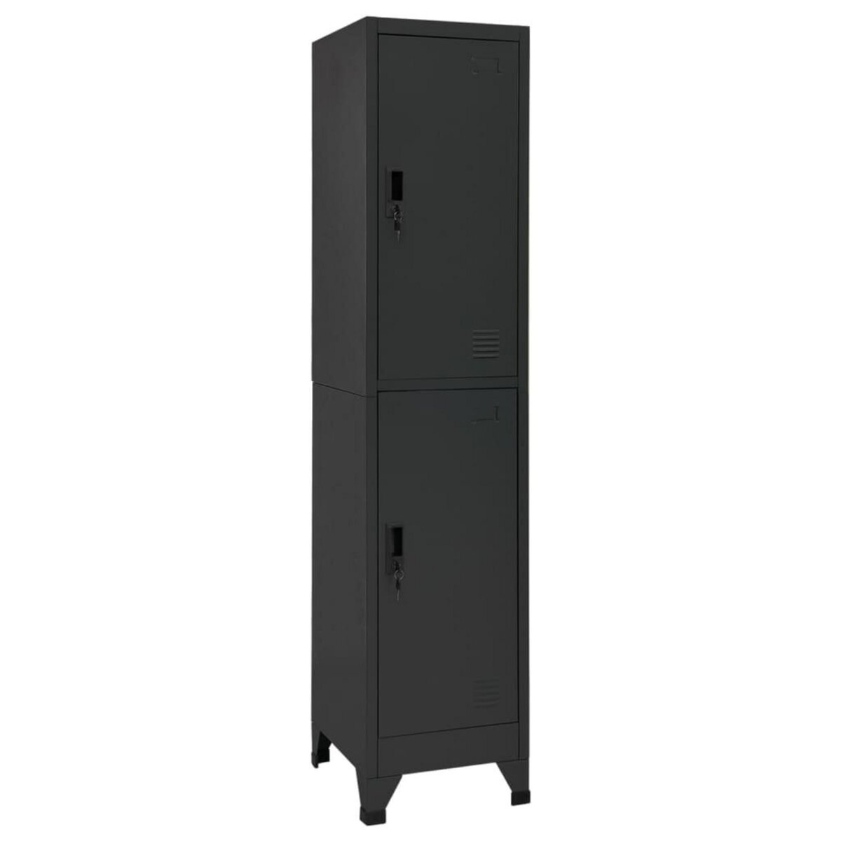 VIDAXL Armoire a casiers Anthracite 38x45x180 cm Acier