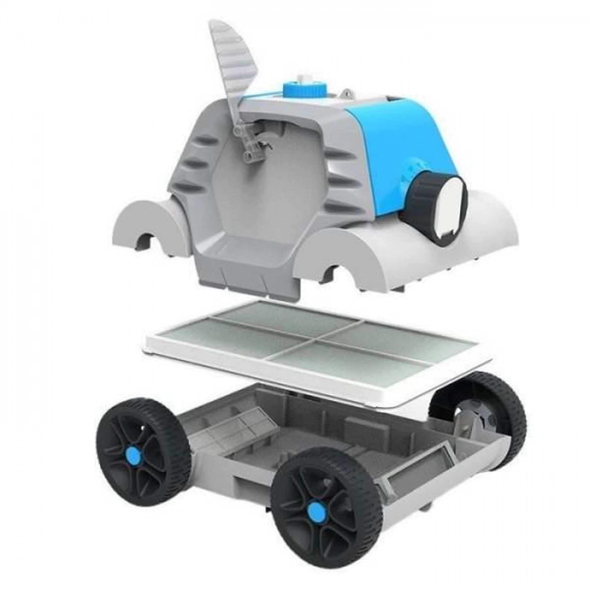 Voir la diapositive 2 : BESTWAY Robot piscine - Bestway - Thetys - Autonome - Blanc