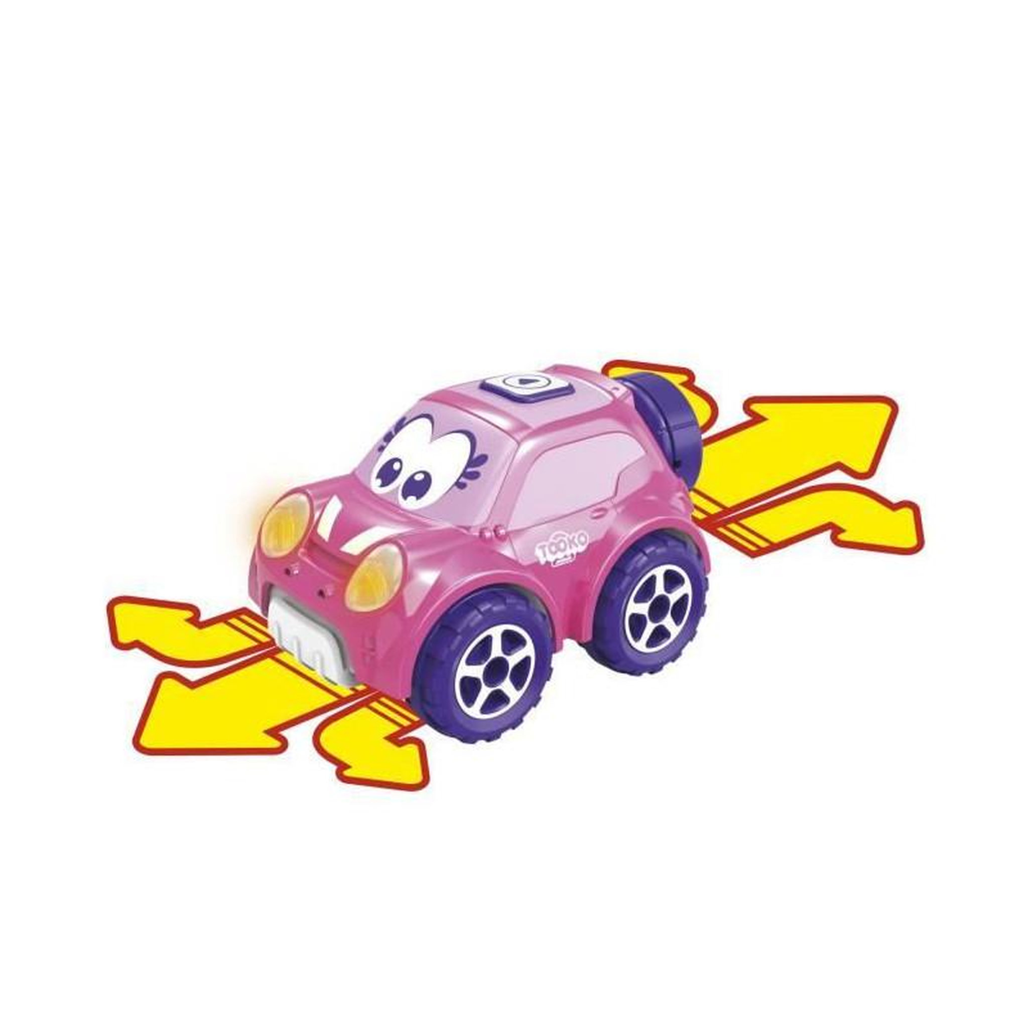 Voir la diapositive 2 : TOOKO Voiture télécommandée - TOOKO - FOLLOW ME - Rose - Des 2 ans - Effets sonores et lumineux
