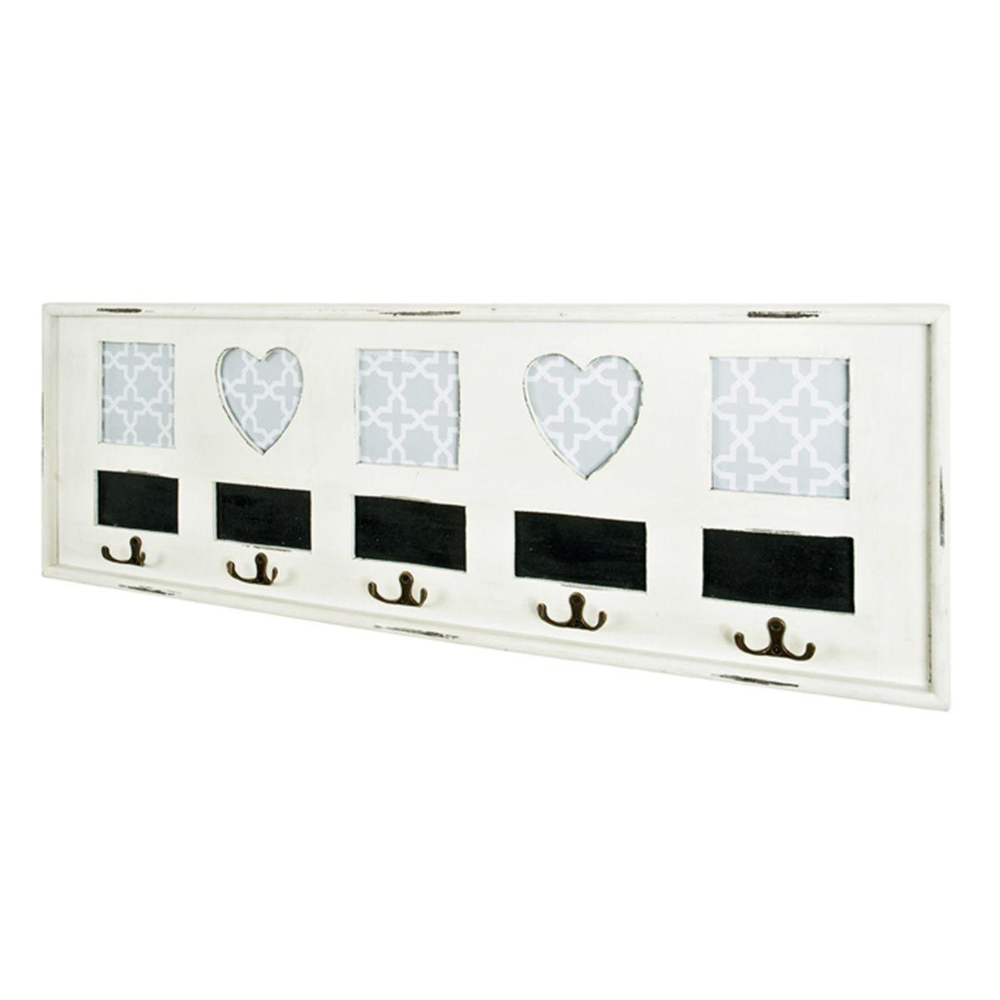 Paris Prix Patère murale vintage  coeur  77cm blanc