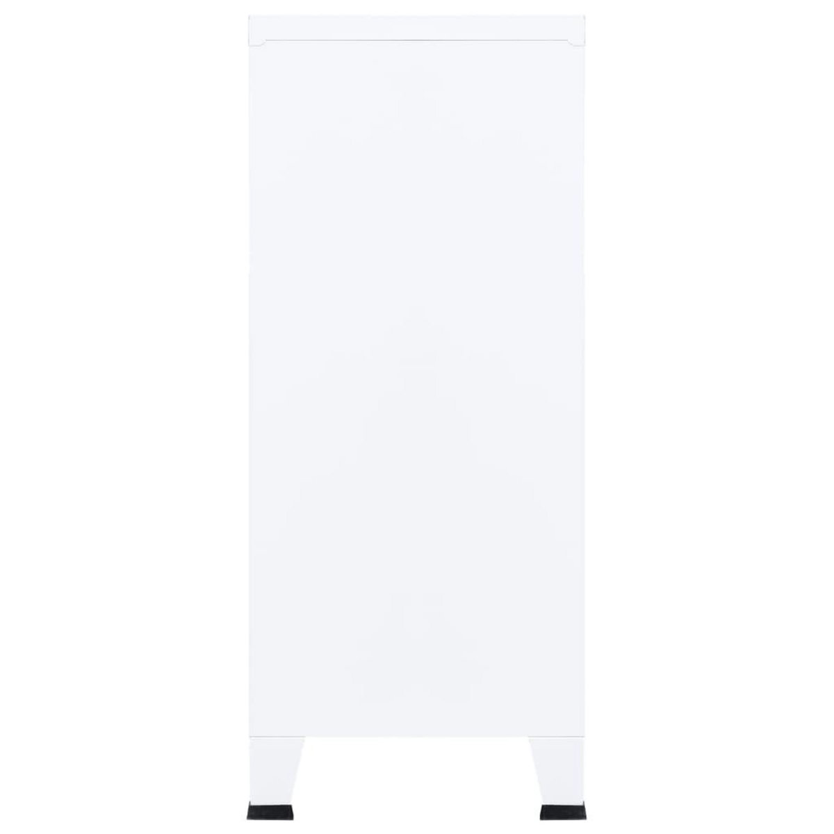 VIDAXL Coffre de rangement industriel Blanc 90x40x100 cm Acier