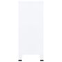 Voir la diapositive 5 : VIDAXL Coffre de rangement industriel Blanc 90x40x100 cm Acier