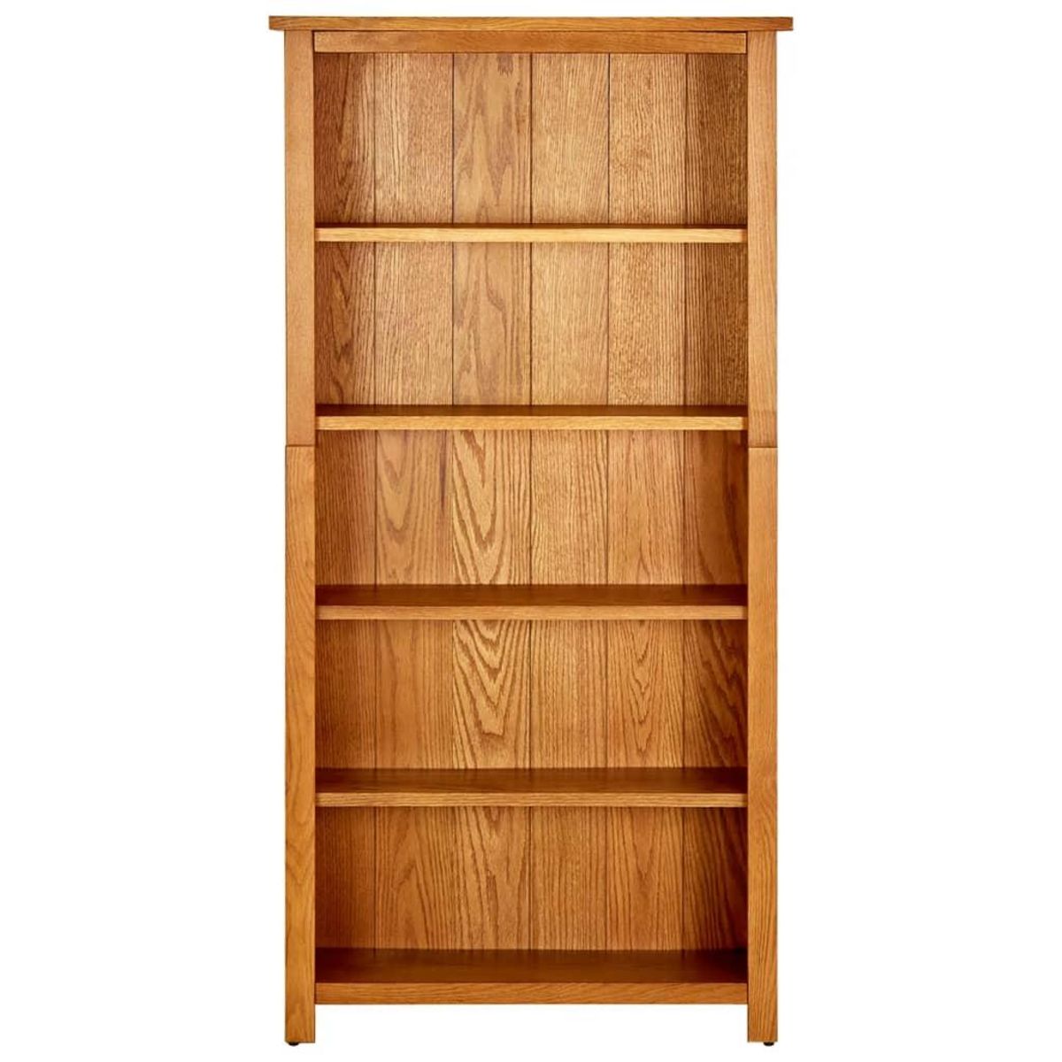 VIDAXL Bibliotheque a 5 etageres 70x22x140 cm Bois de chene massif