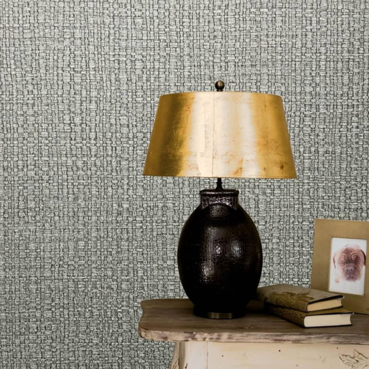 Noordwand Noordwand Papier peint Vintage Deluxe Course Fabric Look Vert