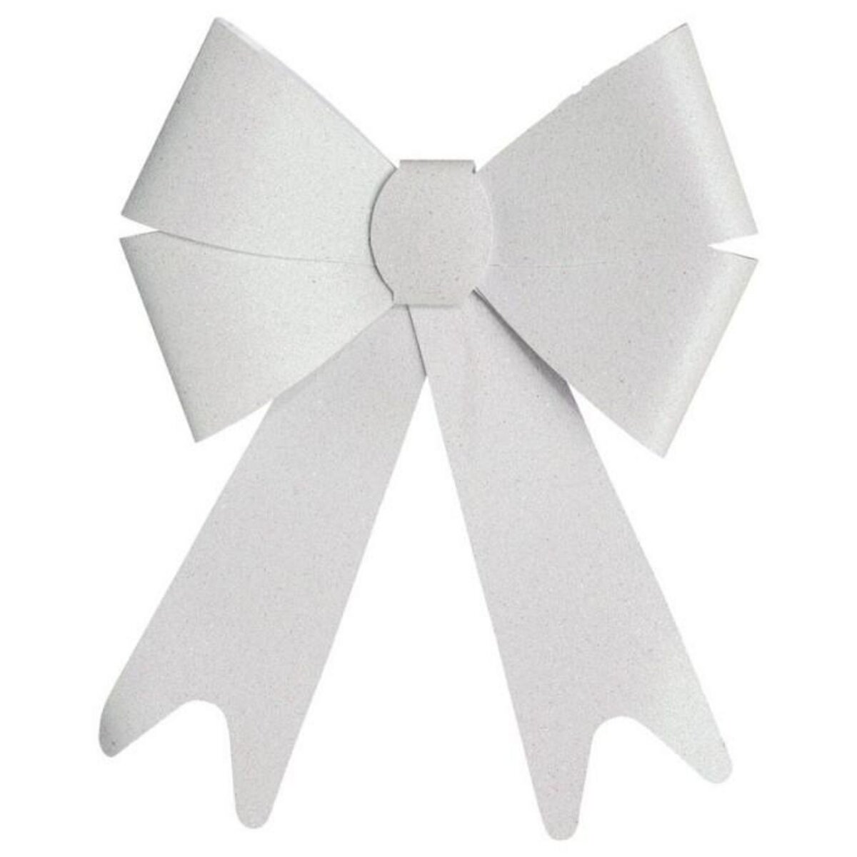 FEERIC LIGHT & CHRISTMAS Nœud Déco à Paillettes  Colorama  30cm Blanc