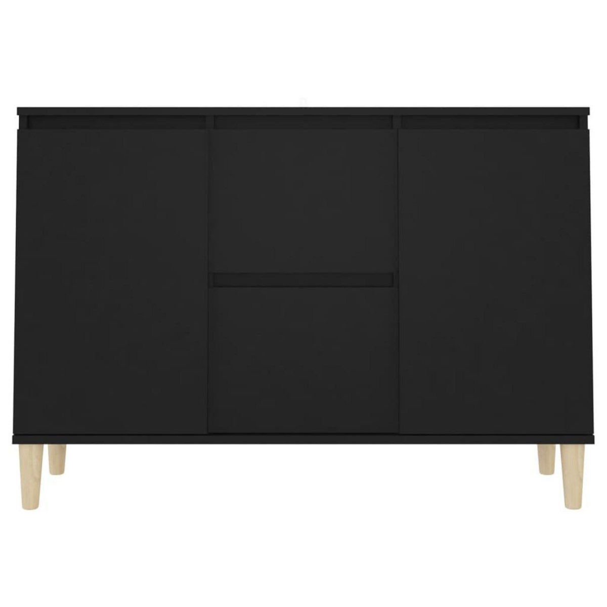 VIDAXL Buffet noir 101x35x70 cm bois d'ingenierie