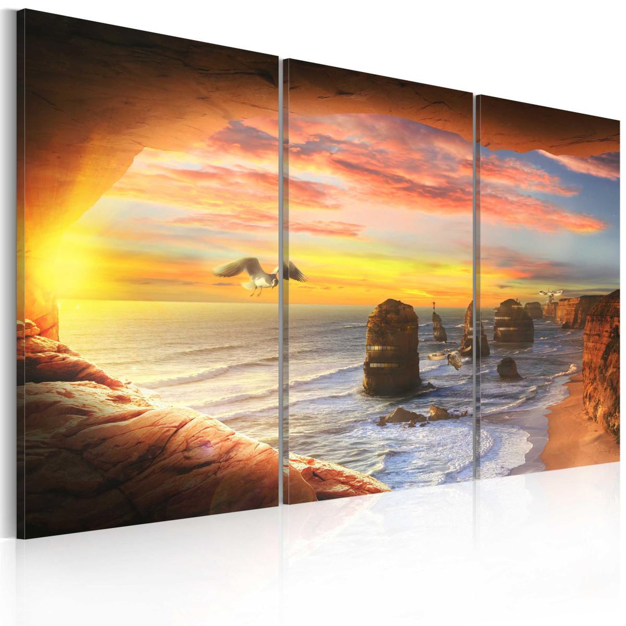 Voir la diapositive 1 : Paris Prix Tableau imprimé  paradise beach