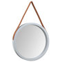 Voir la diapositive 3 : VIDAXL Miroir mural avec sangle Argente Ø 35 cm