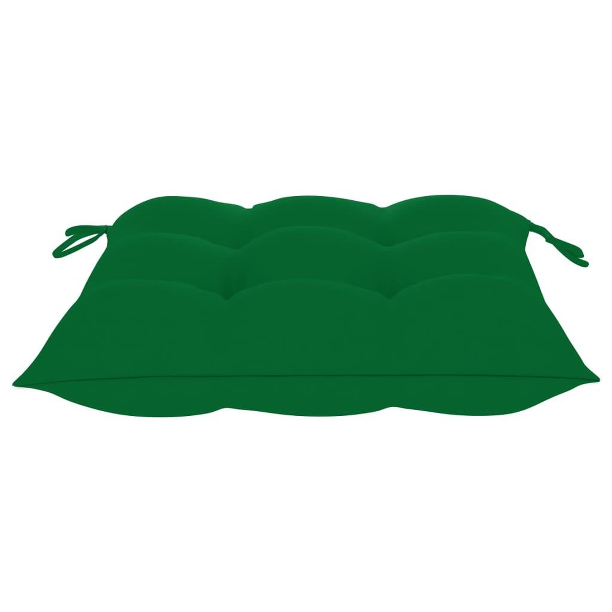 Voir la diapositive 5 : VIDAXL Chaise a bascule avec coussin vert Bois de teck solide