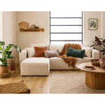 BEST MOBILIER Topaze - canapé d'angle réversible - 4 places - convertible avec coffre - en tissu bouclette