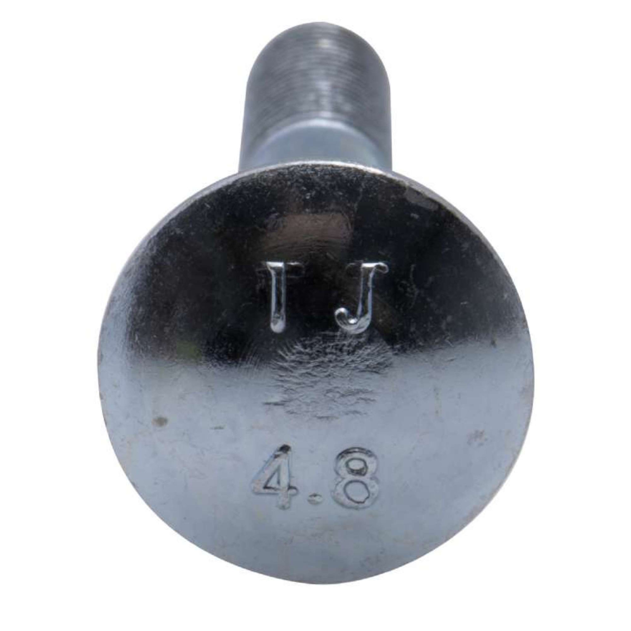 Voir la diapositive 2 :  Boulon zingué TRCC Vissal Ø8x80mm  lot de 3 boulons