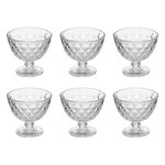 SECRET DE GOURMET Lot de 6 Coupes à Glace  Lea  30cl Transparent
